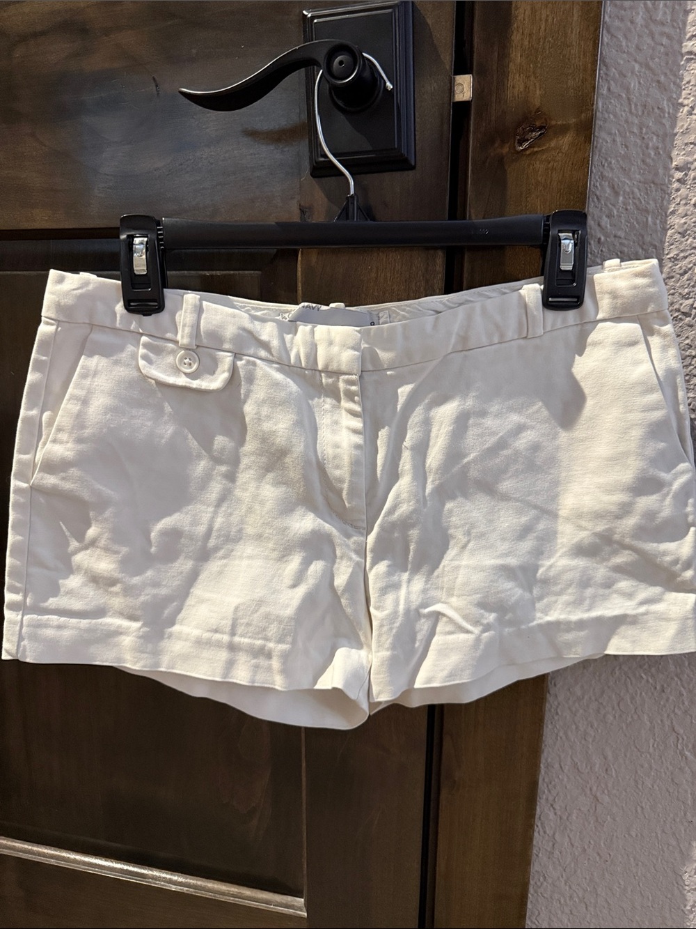 Old Navy white Linen-Blend Shorts